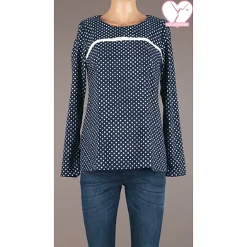 Těhotenská móda Těhotenské a kojicí triko BRANCO (1780)