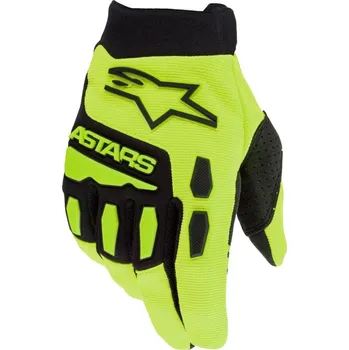 Moto rukavice Rukavice FULL BORE, ALPINESTARS, dětské (žlutá fluo/černá) 2025 S