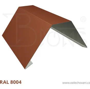 Střešní lemovaní Hřebenáč s ploškou rš 310 cihlově červená
