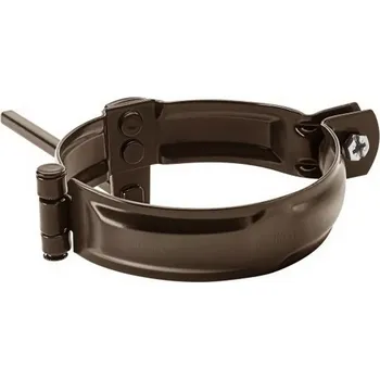 okap Objímka 80 mm s hrotem 200 mm, pozink RAL 8028 testa di moro KJG