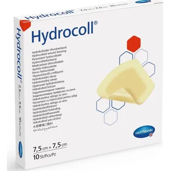 Plynová maska Hydrokoloidní krytí Hydrocoll 10 ks—7,5x7,5 cm