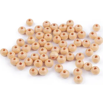 Dětské navlékací korálky Dřevěné korálky Ø6 mm
