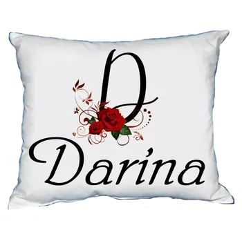 Dekorativní polštářek Polštář s dámským jménem DARINA (polštářek dámské jméno )