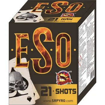Zábavní pyrotechnika Kompaktní ohňostroj Eso 21ran , 25mm
