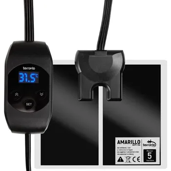 Topení do terária Deska topná Amarillo 15x14 cm / 5 W s LCD regulátorem