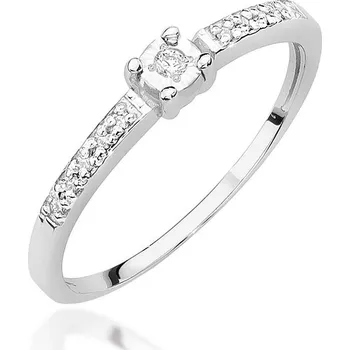 Hodinky Prsten Bonore - Bílé Zlato 585 - Diamant 0-02 Ct 110913