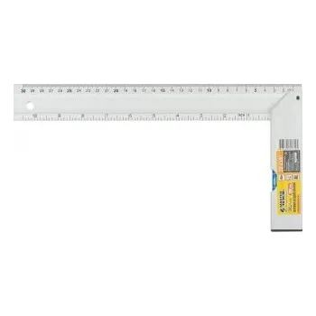 Úhloměr Úhelník truhlářský hliníkový MASTERTOOL 300 mm, libely 0,5 mm/m 0,03° 30-4300