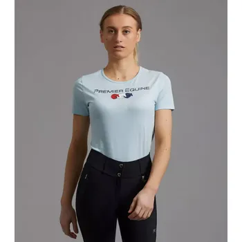 Dámské bavlněné tričko Premier Equine Chiaro Žlutá 38