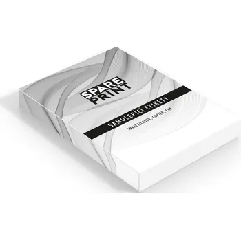 Samolepící etiketa SPARE PRINT PREMIUM Samolepicí etikety bílé, 100 archů A4 v krabici (1arch/4x etiketa 192x61mm)