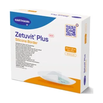Krytí na ránu Zetuvit Plus Silicone Border 20 x 20cm