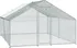 Venkovní klec pro slepice pozinkovaná s plachtou sedlová střecha