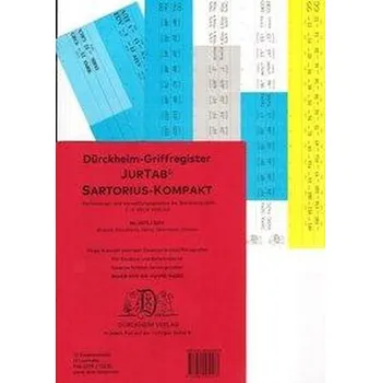 DürckheimRegister® SARTORIUS KOMPAKT-Farbe (2020) Gesetze und §§ - Dürckheim, Constantin