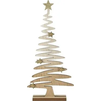 Vánoce Stromek dřevo s hvězdami