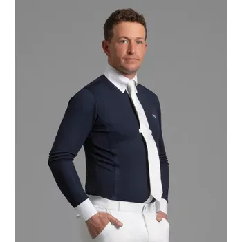 Jezdecké sako Pánská závodní košile Premier Equine Giulio L Navy