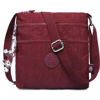 Kabelka Luxusní nylonová crossbody kabelka - Tmavě červená