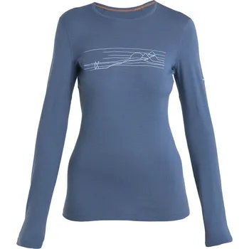 Dámská móda ICEBREAKER Wmns 200 Oasis LS Crewe Ski Stripes, Dawn velikost: S