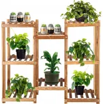 Dřevěný stojan na květiny SPRINGOS PLANT 8