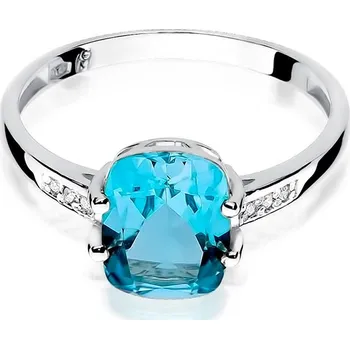 Hodinky Prsten Bonore - Bílé Zlato 585 - Topaz 2-4 ct 126587