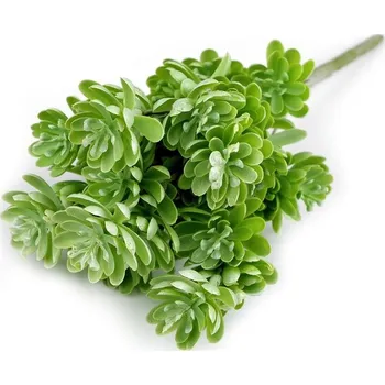 umělá květina Umělý sukulent 30 cm zelená stepní