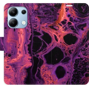 Pouzdro na mobilní telefon Flipové pouzdro iSaprio - Abstract Dark 02 - Xiaomi Redmi Note 13