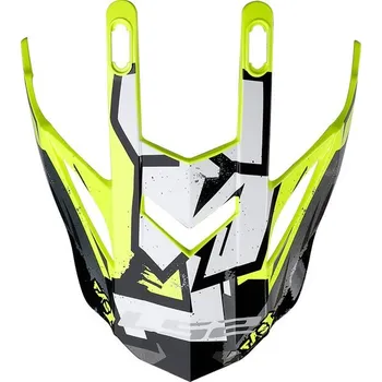 Auto-moto LS2 Helmets LS2 MX437 EVO PEAK CRUSHER BLACK H-V YELLOW