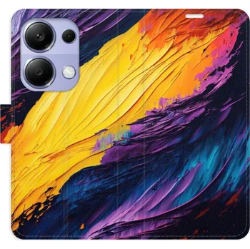 Pouzdro na mobilní telefon Flipové pouzdro iSaprio - Fire Paint - Xiaomi Redmi Note 13 Pro