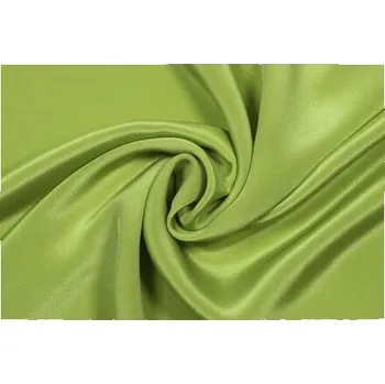 Hedvábný krep marokén, světle zelený, sartor.cz