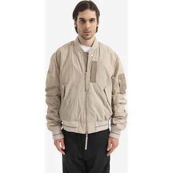 Pánský bomber Bomber bunda Tom Wood Purth Bomber Patched, S, béžová, 80X