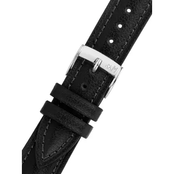 Řemínek na hodinky Kožený řemínek Morellato Tradition 5671D72.019 M, černý - 18 mm