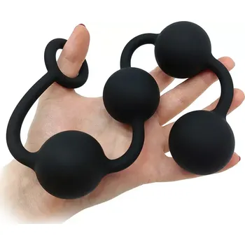 Velké silikonové anální korále - XL