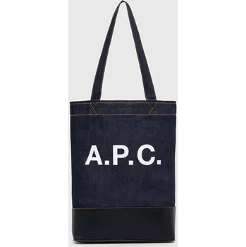 Taška A.P.C. tote axel, ONE SIZE, námořnická modř, 59X