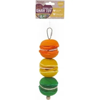 Hračka pro psa Rosewood Pet Products Ltd Hračka hlod. přírodní barevná/krmítko Makronky Rosewood 13x6cm