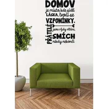 Samolepící dekorace MMO Nálepka na zeď - Domov N2