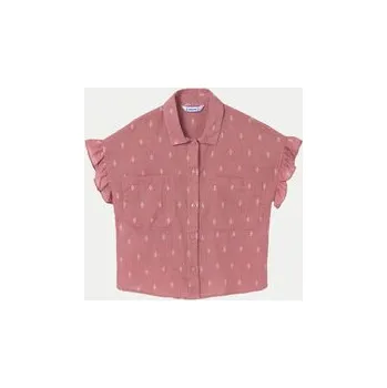 Dámská halenka Mayoral Halenka 6105 Růžová Regular Fit 16Y