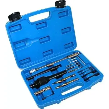 Nářadí pro automobil Vytahovák zalomených a poškozených žhavicích svíček, sada 16 ks, SATRA S-GPR