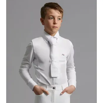 Chlapecká závodní košile Premier Equine Mini Giulio Navy 9-10 let