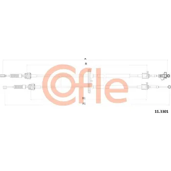 COFLE Tažné lanko, ruční převodovka 113301