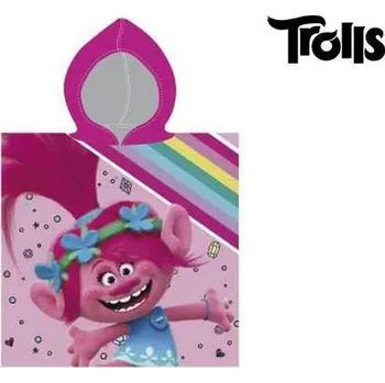 Dětská deka DISNEY Osuška Poncho - TROLLS 50x115cm