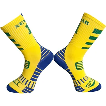 Štulpny Numberoplus Dětské fotbalových ponožek č. 11 Neymar Barva: Žlutá, Velikost: Univerzální