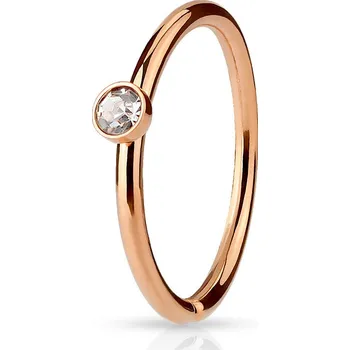 Piercing Šperky4U Zlacený piercing do nosu/ucha kruh - N01163-C