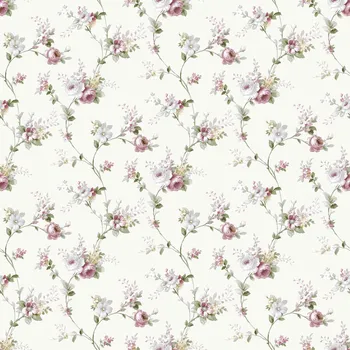 Tapeta Parato Bílá vliesová tapeta na zeď s květinovým vzorem, 12316, Fiori Country, Parato, velikost 10,05 x 0,53 m