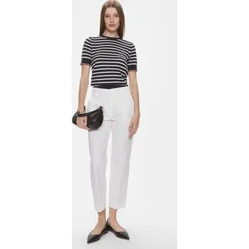 Pánské kalhoty Tommy Hilfiger Chino kalhoty WW0WW40504 Bílá Straight Fit 40