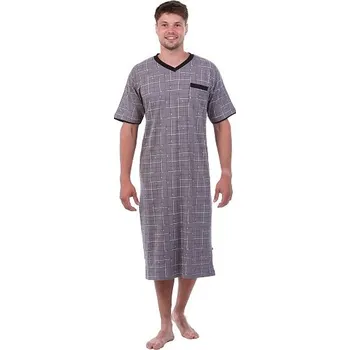 Dámská noční košile Noční košile pánská Calvi 159 šedá Barva: šedá, Velikost: XL