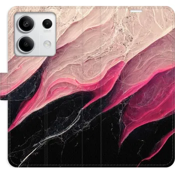 Pouzdro na mobilní telefon Flipové pouzdro iSaprio - BlackPink Marble - Xiaomi Redmi Note 13 5G