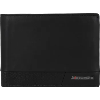 Peněženka Pánská kožená peněženka bez přihrádky na drobné PRO-DLX 6 144534-1041 SLG005 černá, Samsonite