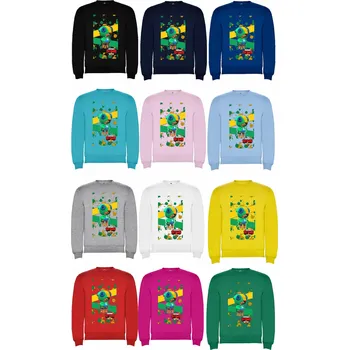 Chlapecká mikina Mikina bez kapuce Leon Brawl Stars Barva: RŮŽOVÁ/RŮŽR, Velikost: 3XL