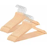 Dřevěná ramínka na šaty 42,5 cm, přírodní, sada 20ks SPRINGOS HG0057