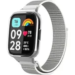 eses Nylonový řemínek na suchý zip pro Xiaomi Redmi Watch 3 Active - Šedý
