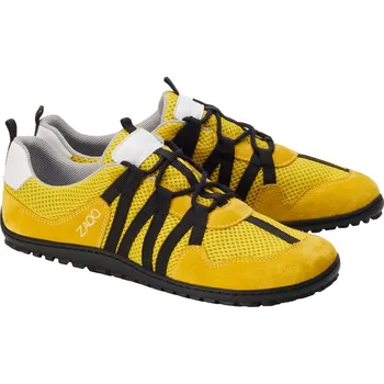 Dámská sportovní obuv ZAQQ RIQ 37-48 VELUR/MESH Broušená kůže, prodyšná síťovina Žlutá 37