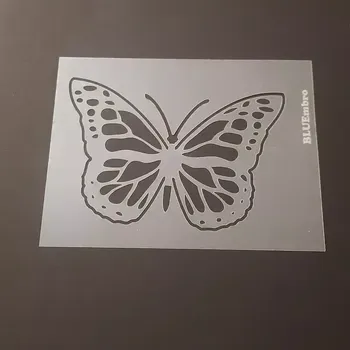 MYLAR PES fólie šablona motýl 01 12x16 cm